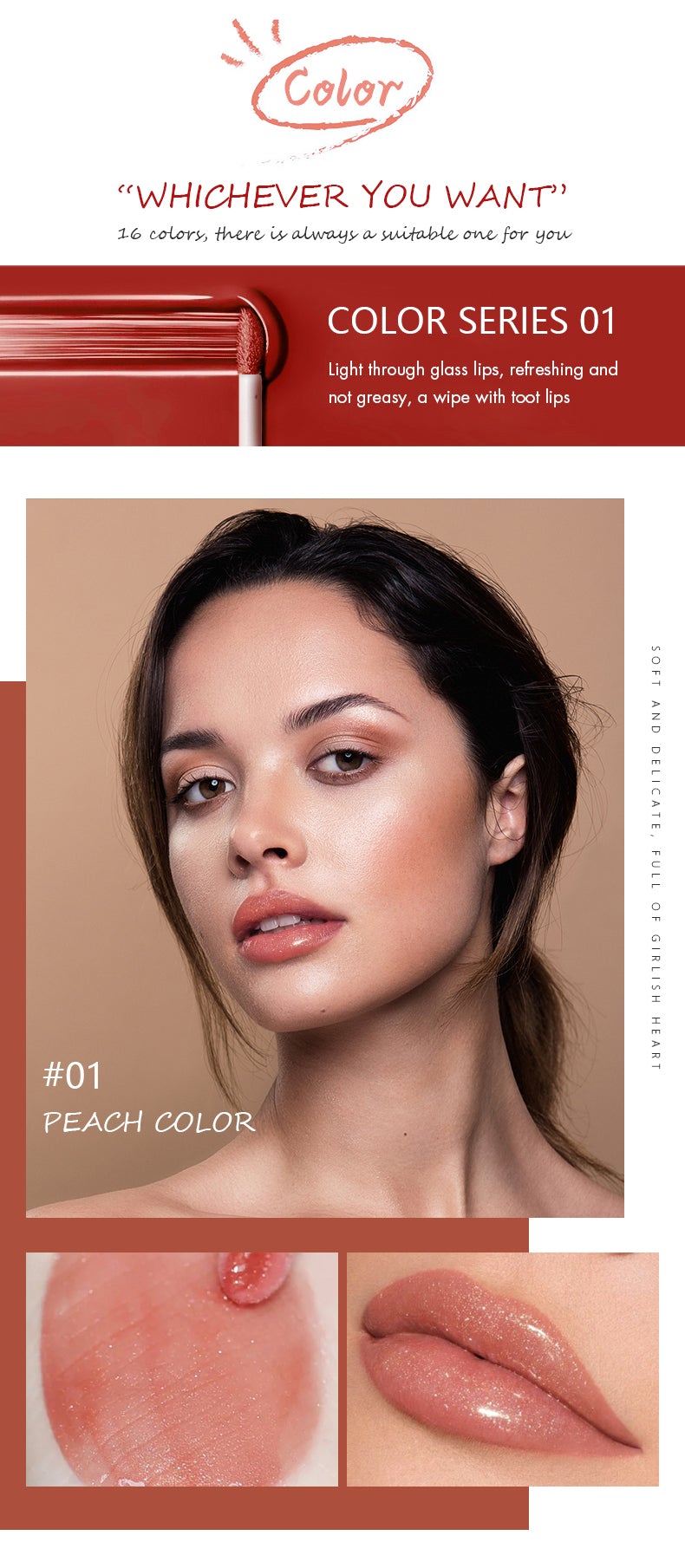PUDAIER® Gloss Bomb Lip Luminizer - Color #03
