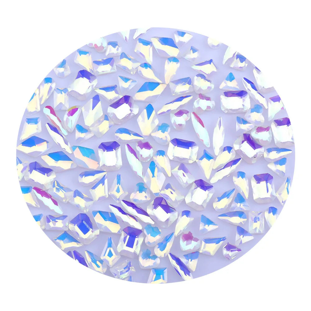 Mixed Shaped Rhinestone Crystals for Nail Art | Glitter Manicure Decorations