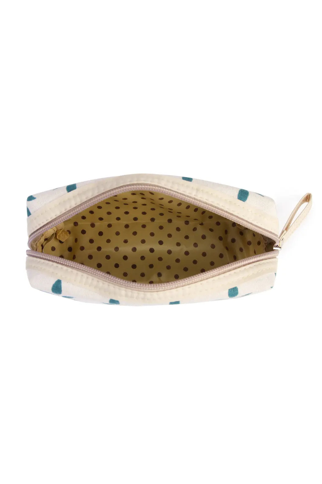 Blue Leaf Art Cosmetic Pouch Riah Fashion