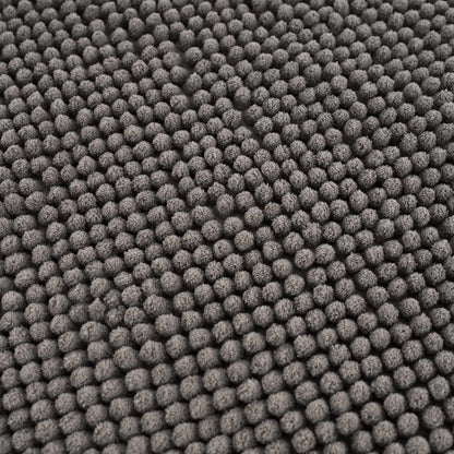 Washable Bath Mat, Dark Gray