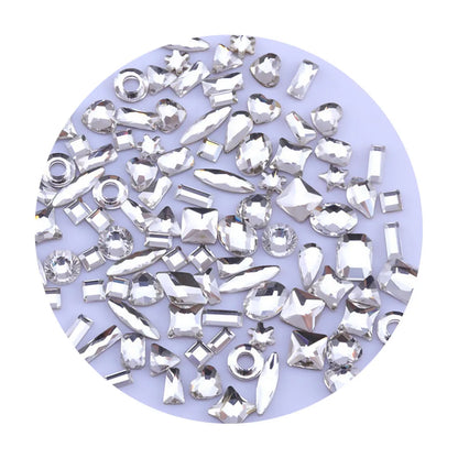 Mixed Shaped Rhinestone Crystals for Nail Art | Glitter Manicure Decorations
