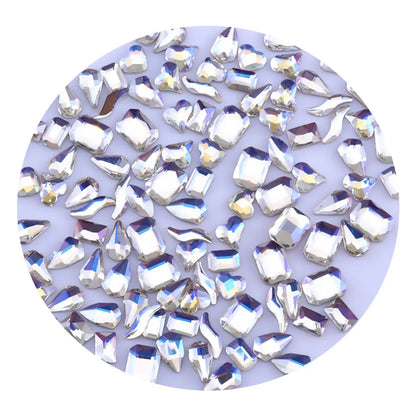 Mixed Shaped Rhinestone Crystals for Nail Art | Glitter Manicure Decorations